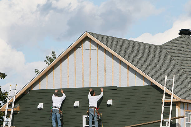 Professional Siding Installation technician working in Portland, CT
